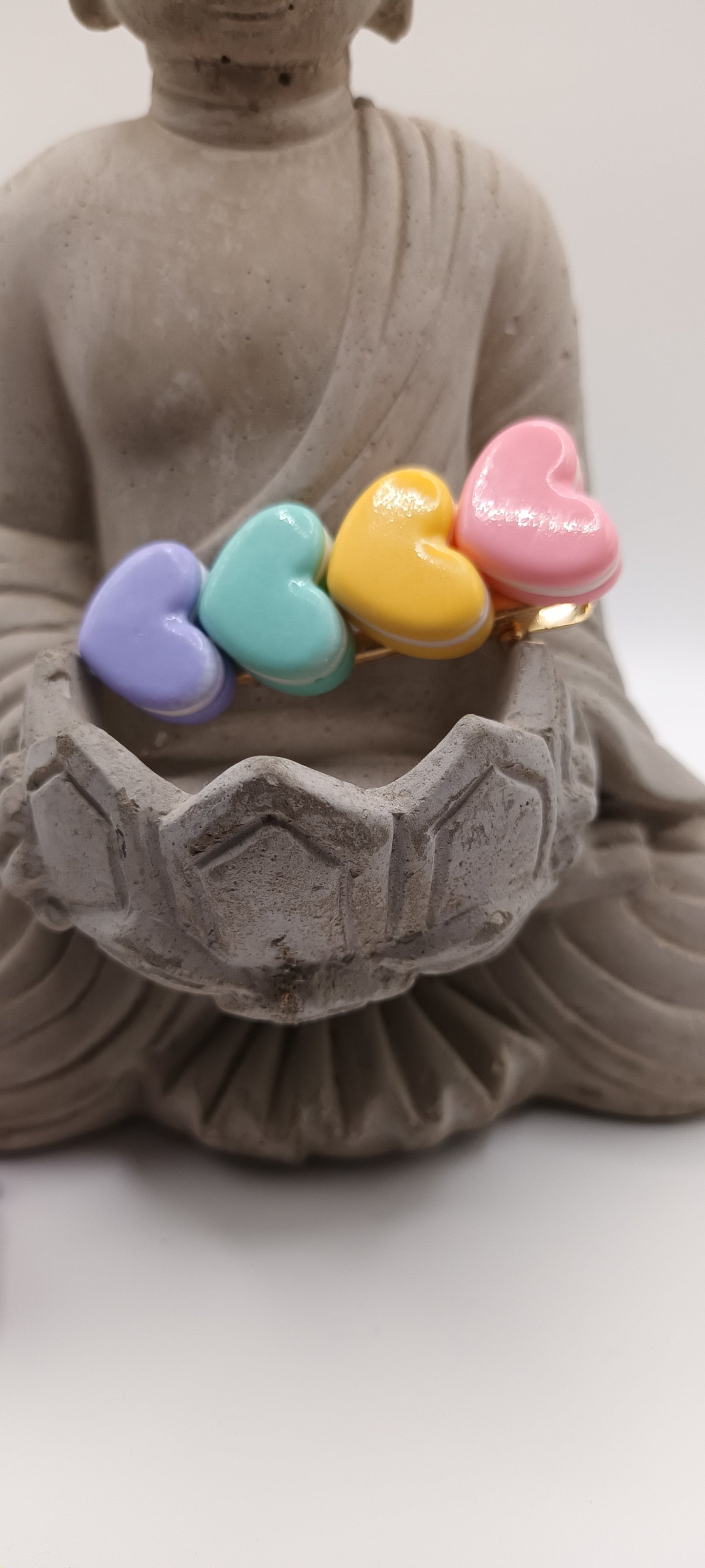 Barrettes à cheveux pour fillette cœurs