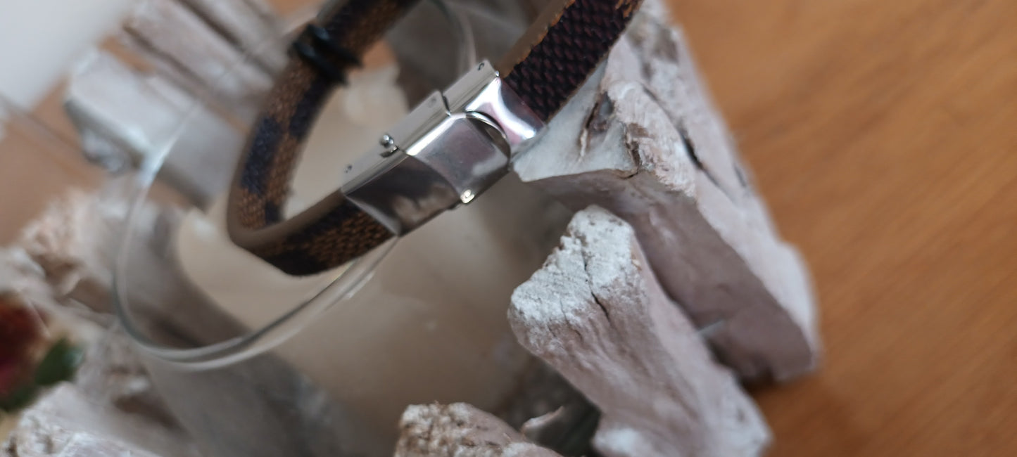 Bracelet homme en cuir arbre de vie