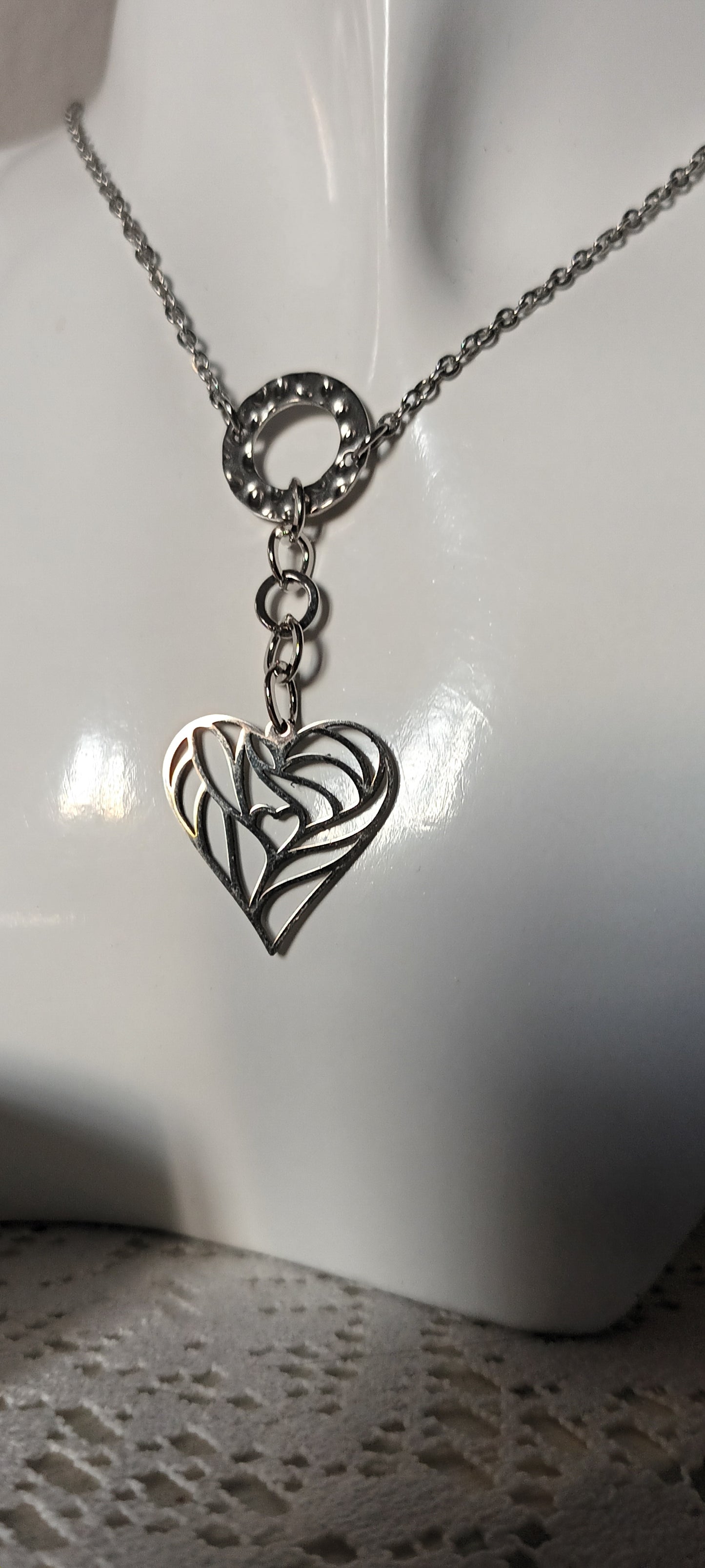 Collier cœur tendance