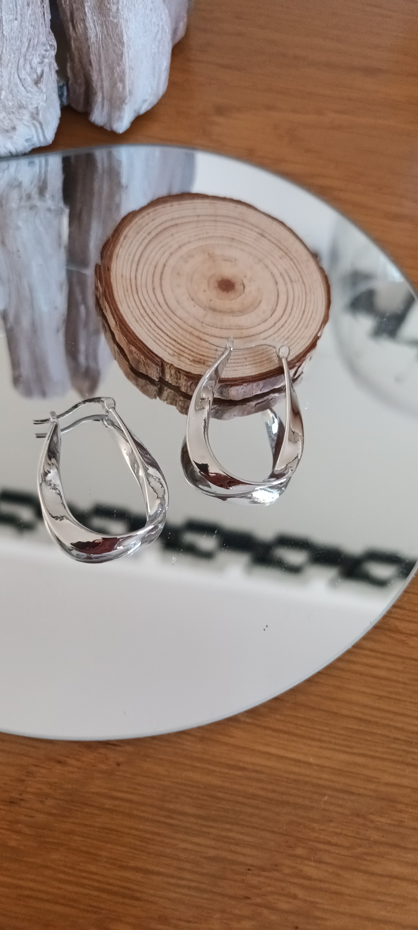 Boucles d'oreilles argent hypoallergéniques accessoire de mode