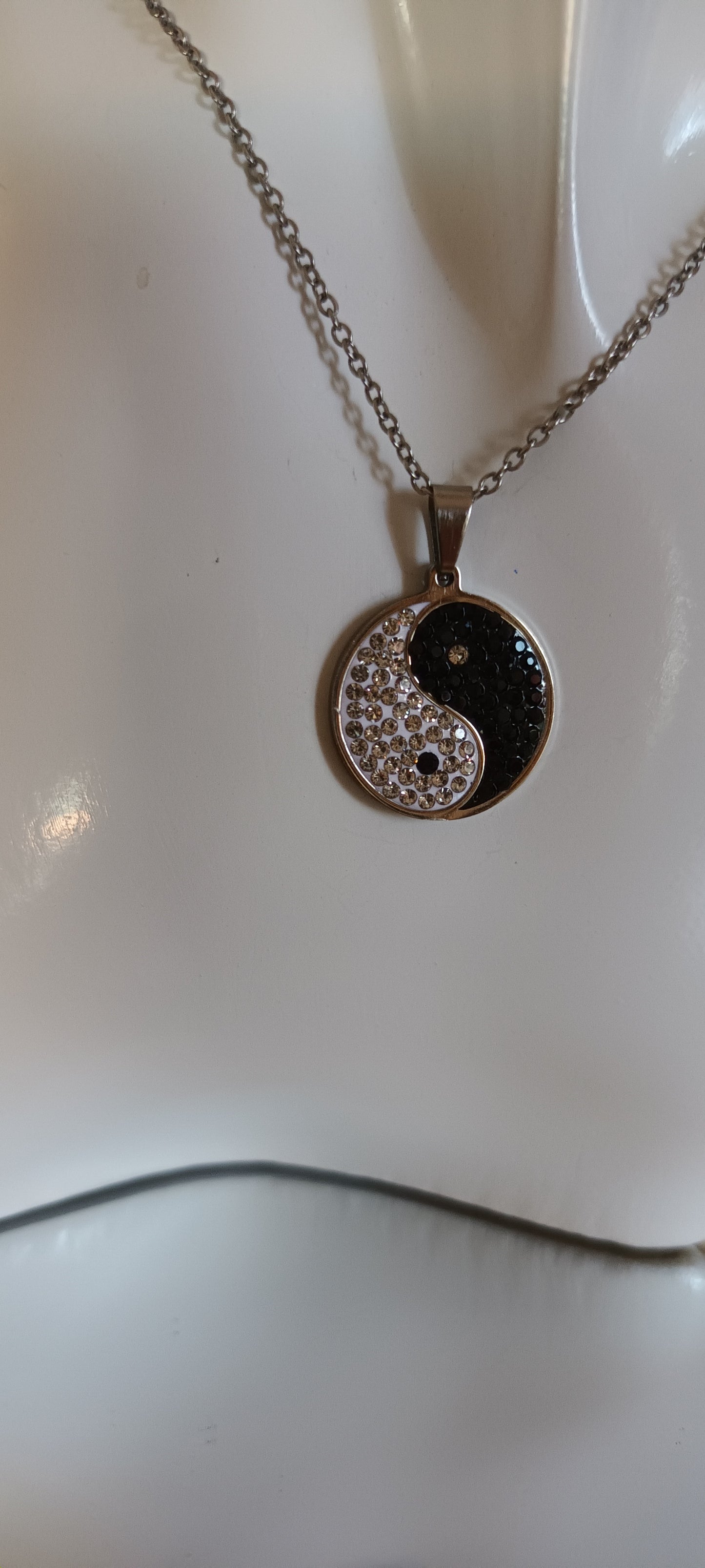 Collier pendentif élégant Yin Yang Taiji