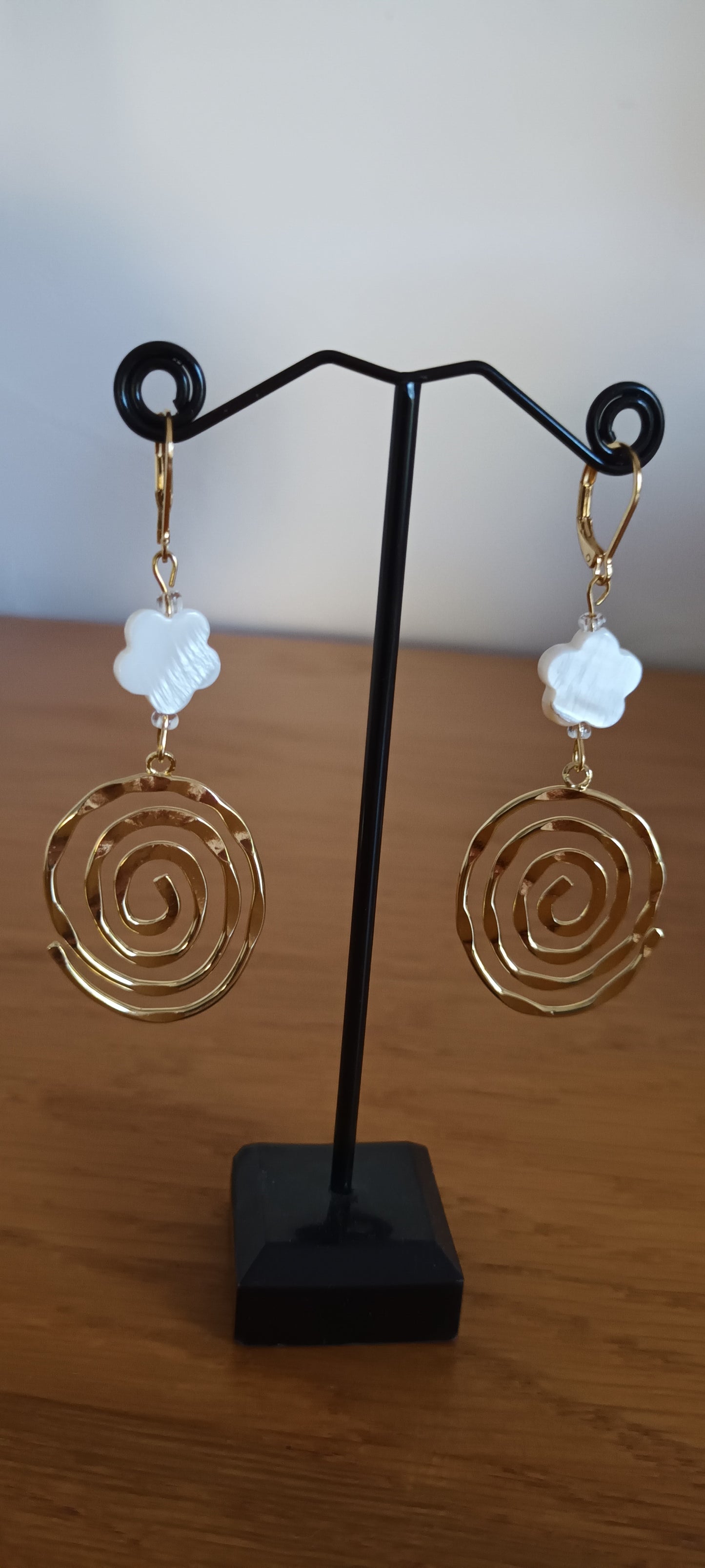 Boucles d'oreilles saturne ovale