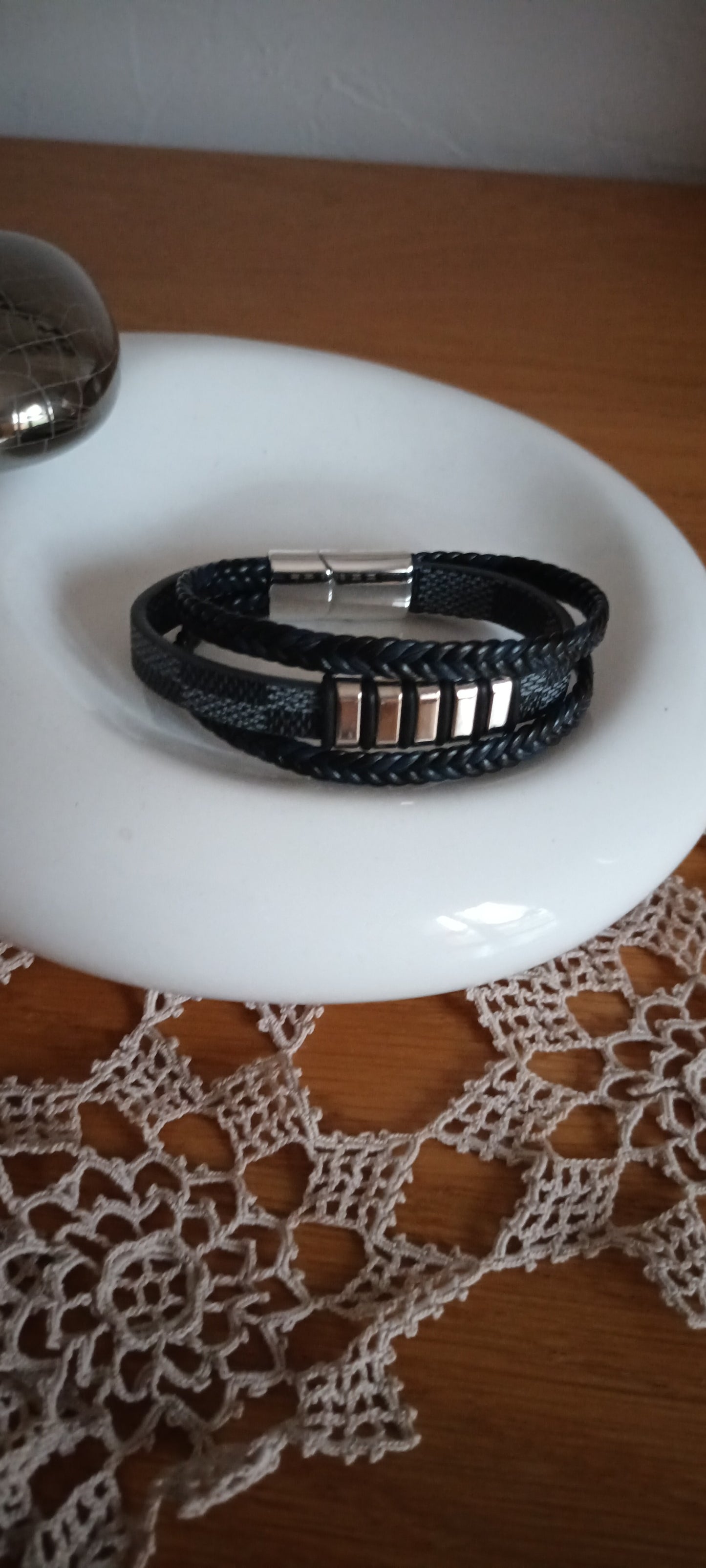 Bracelet homme simili cuir