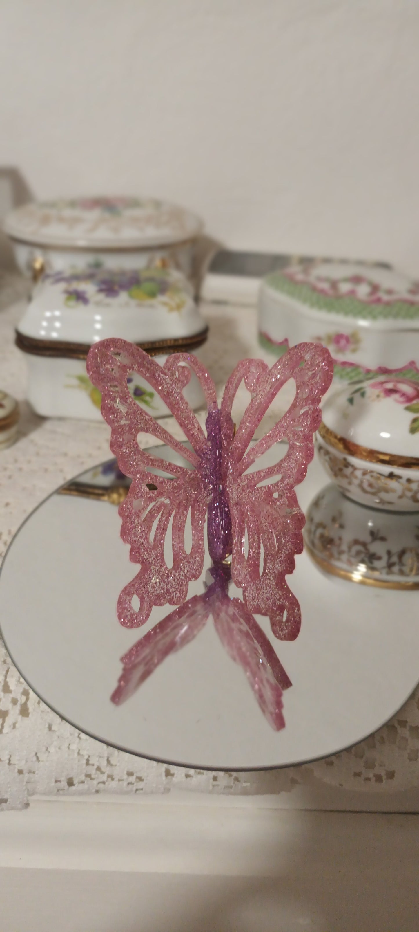 Barrette grand format en résine colorées