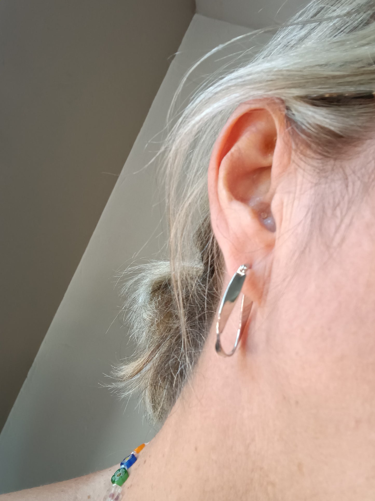 Boucles d'oreilles argent  hypoallergéniques accessoire de mode