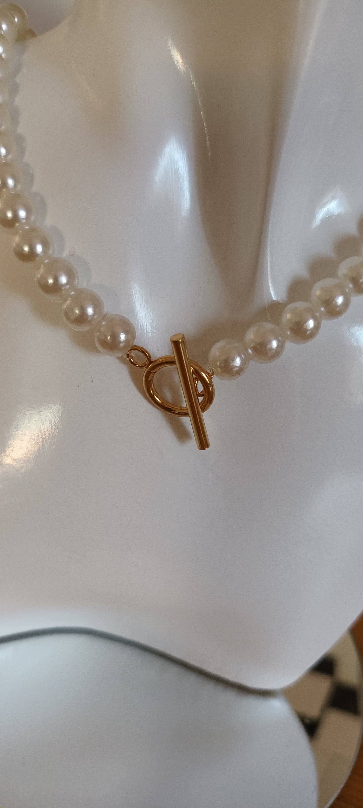 Collier en perles de verre de 8mm