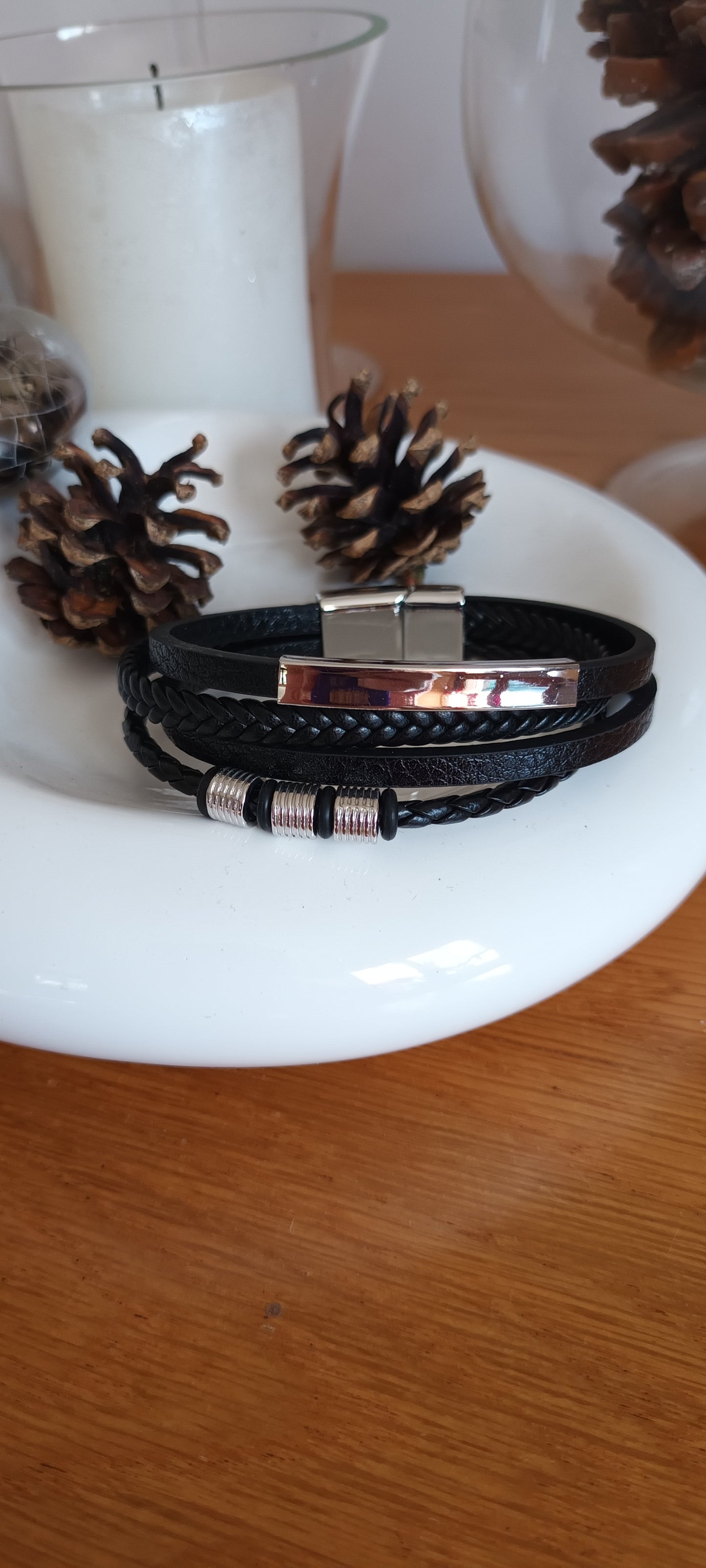 Bracelet homme cuir