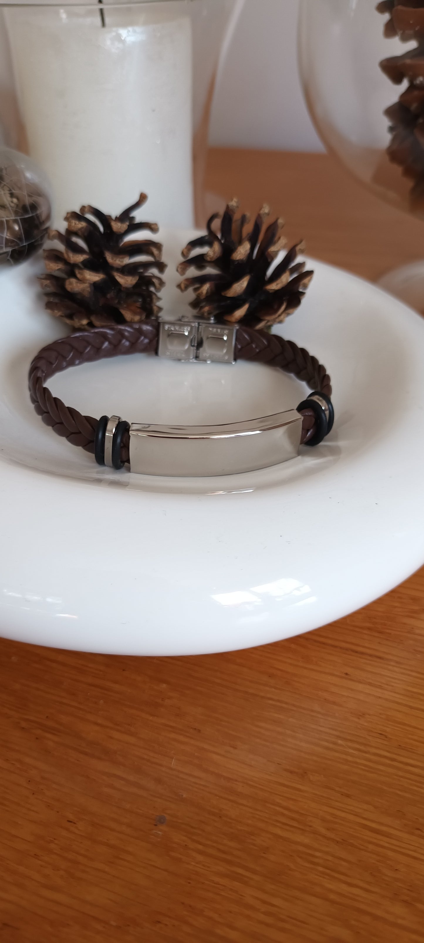 Bracelet homme cuir