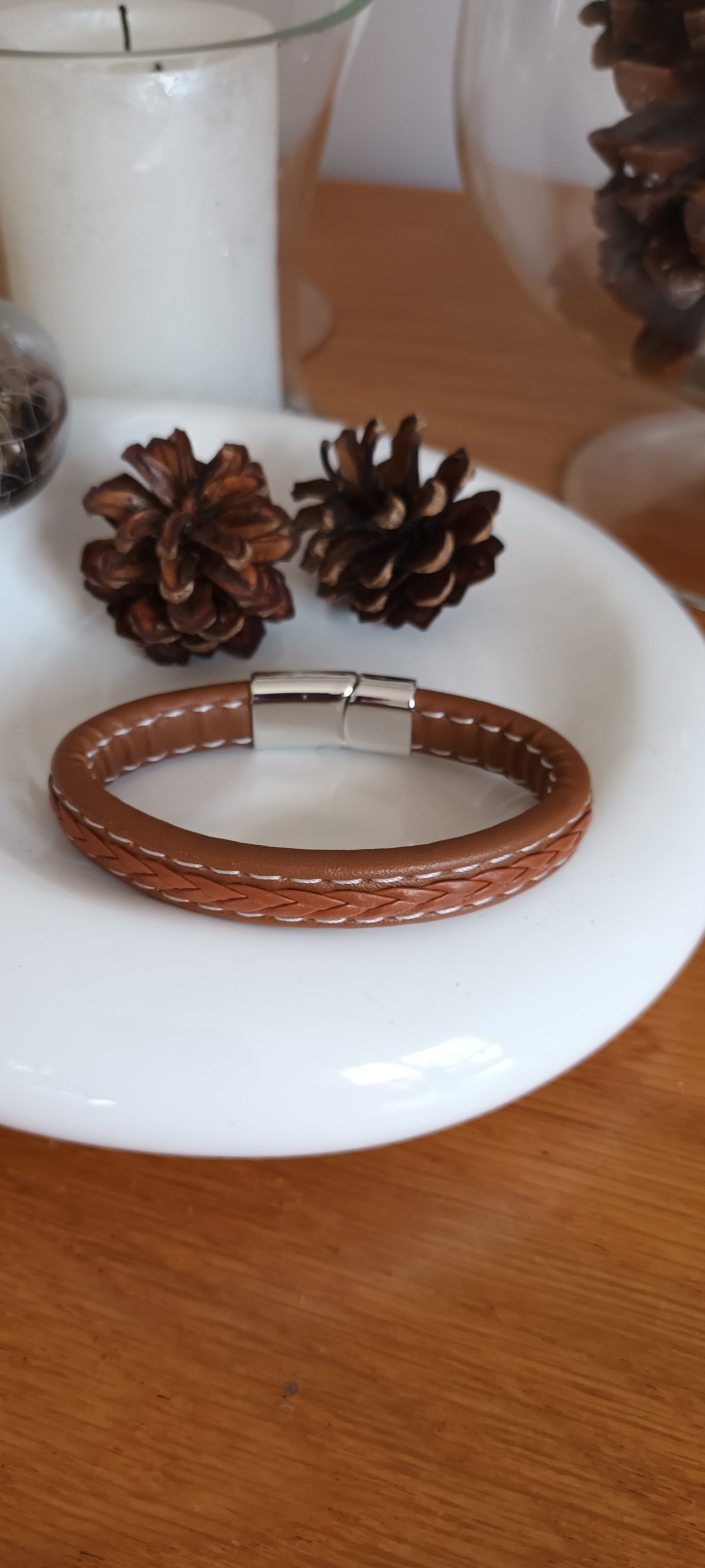 Bracelet homme cuir