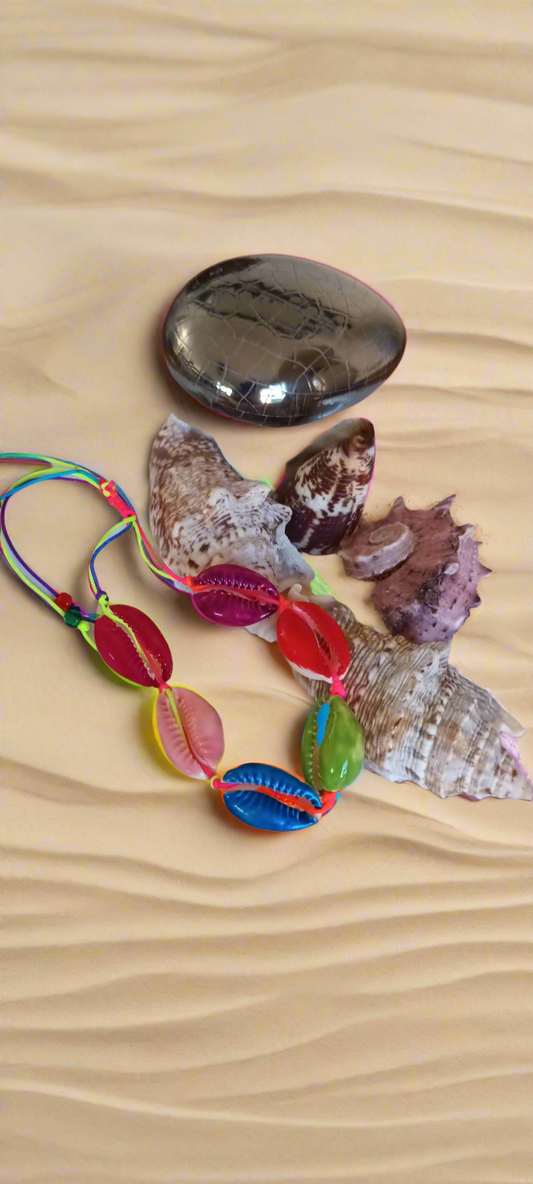 Bracelet en coquillages véritables,  multicolore